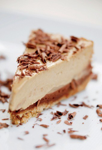 Cappuccino fudge chocolate cheesecake